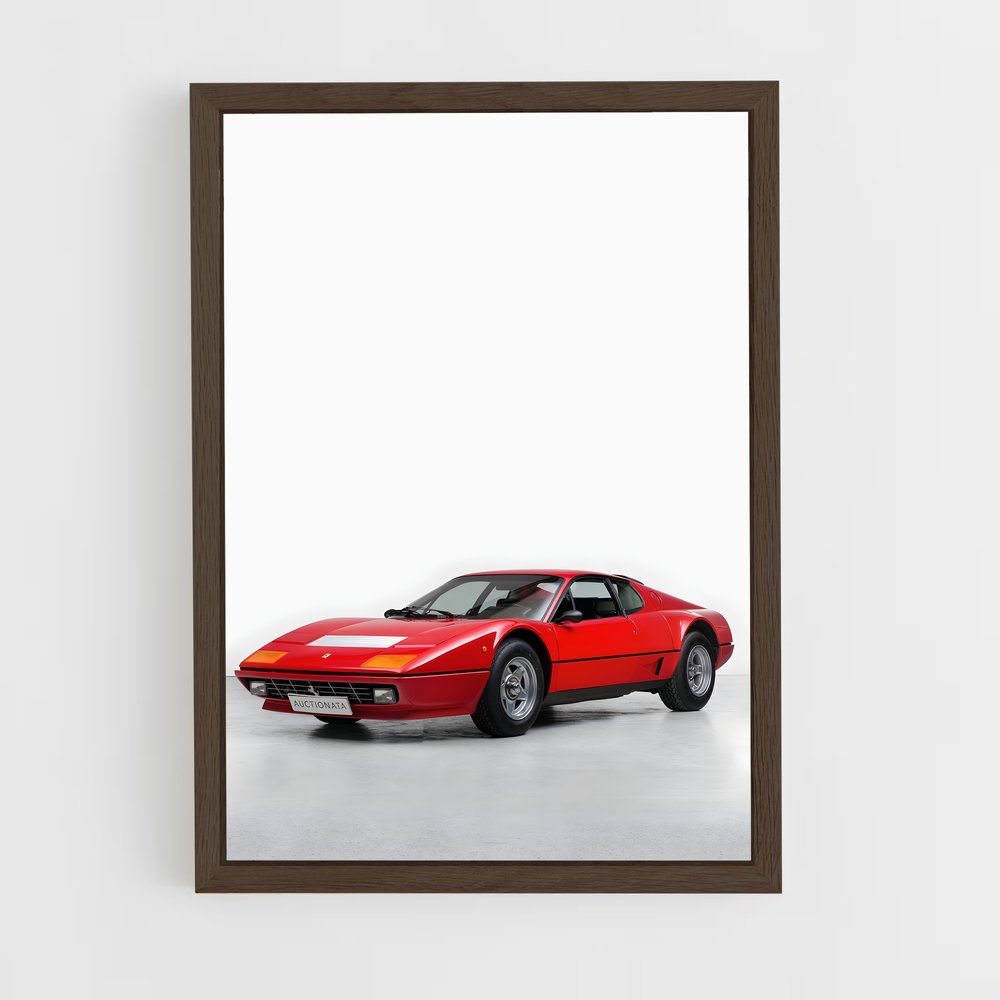 Poster Ferrari Rouge 512 (vue 5)